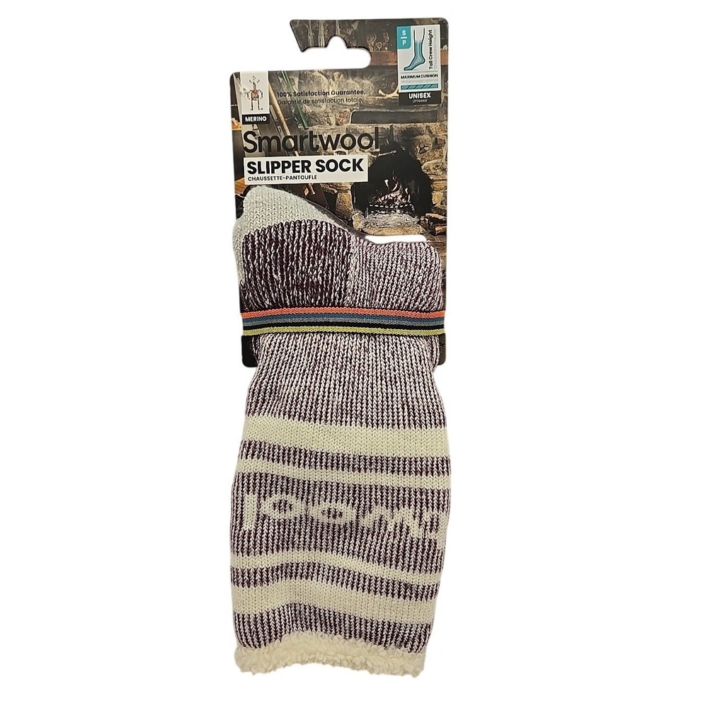 SmartWool Maximum Cushion Tall Crew Unisex Slipper Socks SMALL NWT with Grips‎